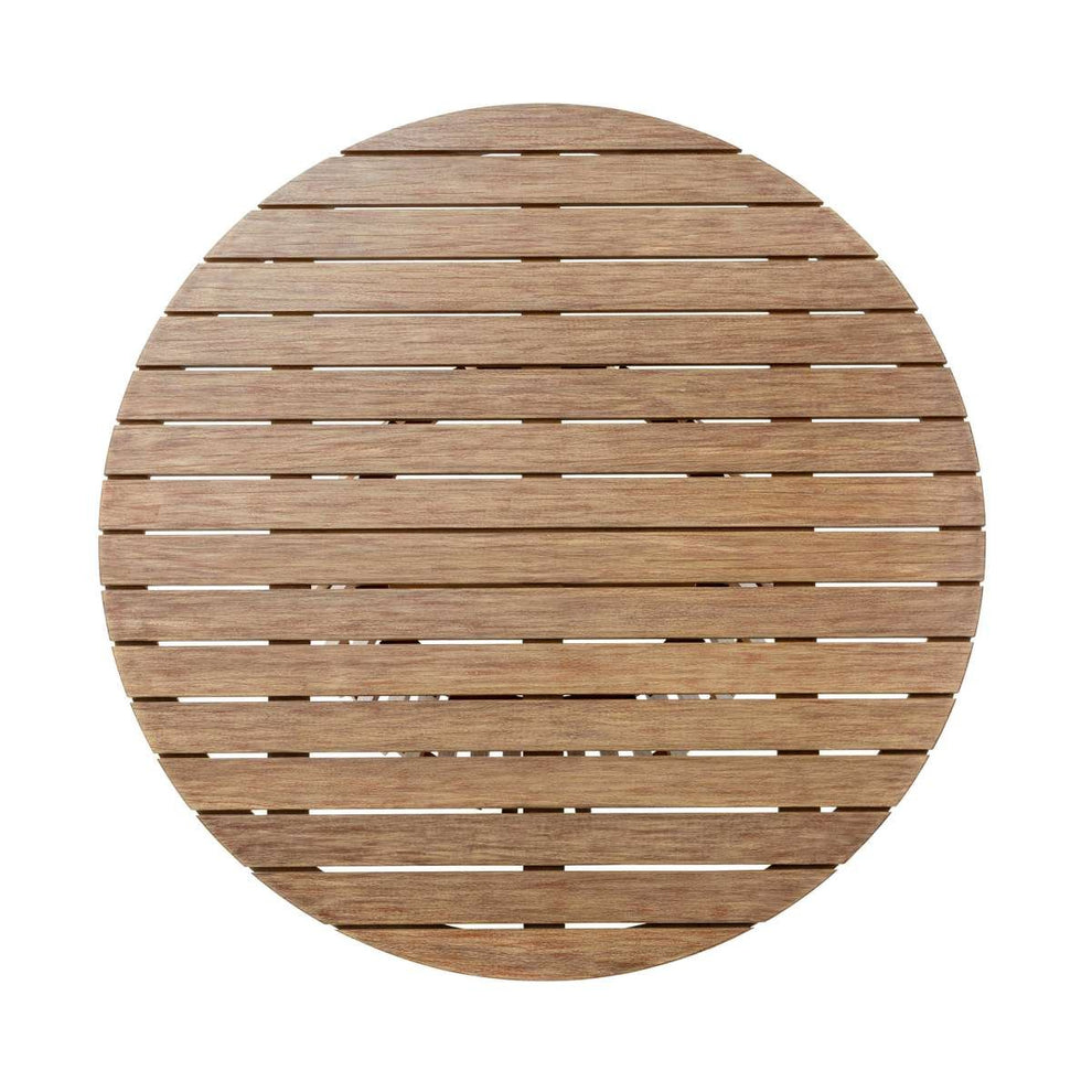 Escondido Island Outdoor Patio 5 Piece Round Dining Set in Eucalyptus Wood and Gray Rope By Armen Living | Outdoor Dining Sets | Modishstore - 7