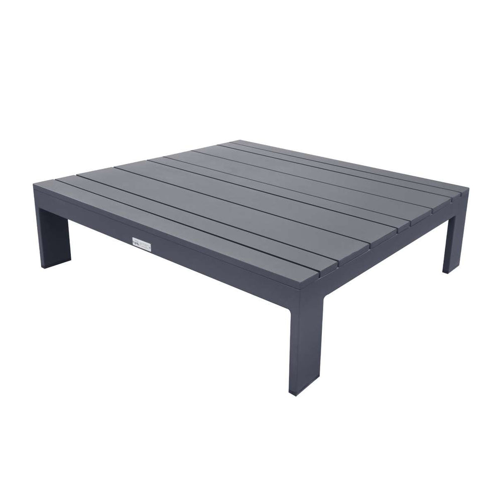 Razor Outdoor 4 piece Sectional set in Dark Grey Finish and Taupe Cushions By Armen Living | Outdoor Sofas, Loveseats & Sectionals |  Modishstore  - 5
