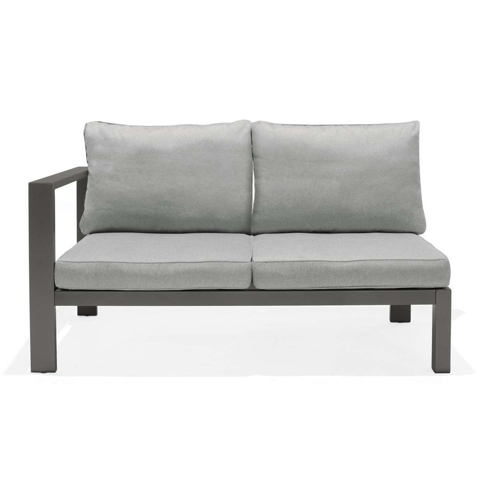 Solana Outdoor Sectional Set in Cosmos Finish with Grey Cushions and Coffee Table By Armen Living | Outdoor Sofas, Loveseats & Sectionals |  Modishstore  - 6