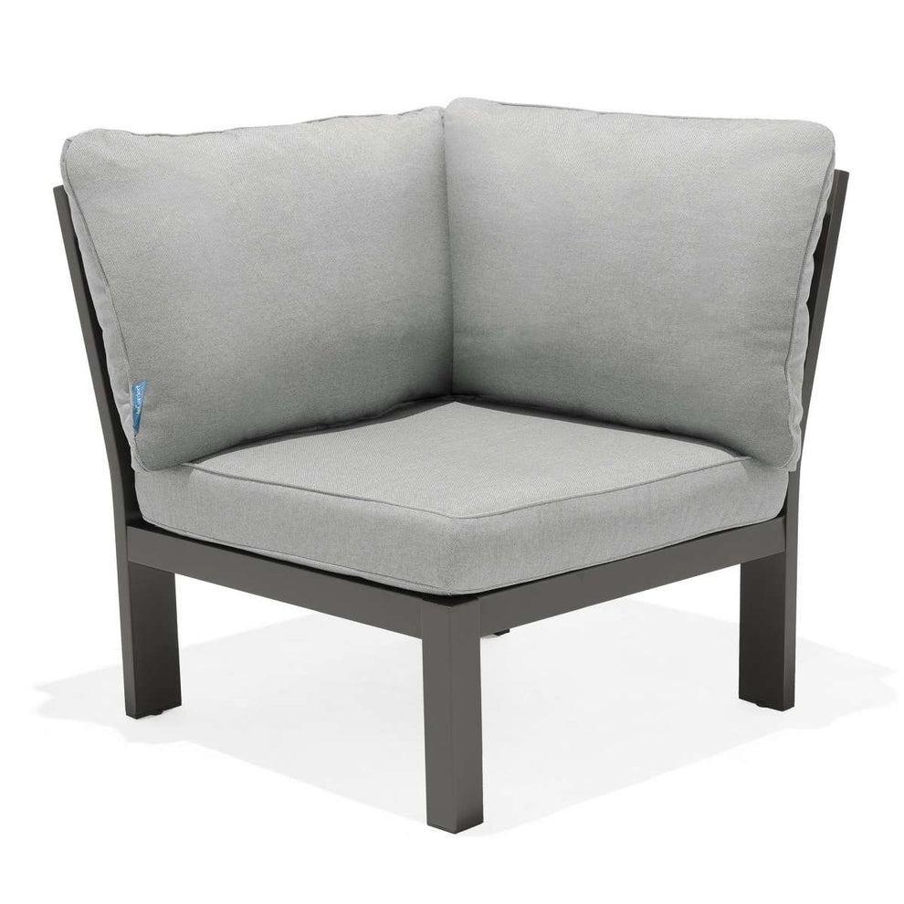 Solana Outdoor Sectional Set in Cosmos Finish with Grey Cushions and Coffee Table By Armen Living | Outdoor Sofas, Loveseats & Sectionals |  Modishstore  - 7