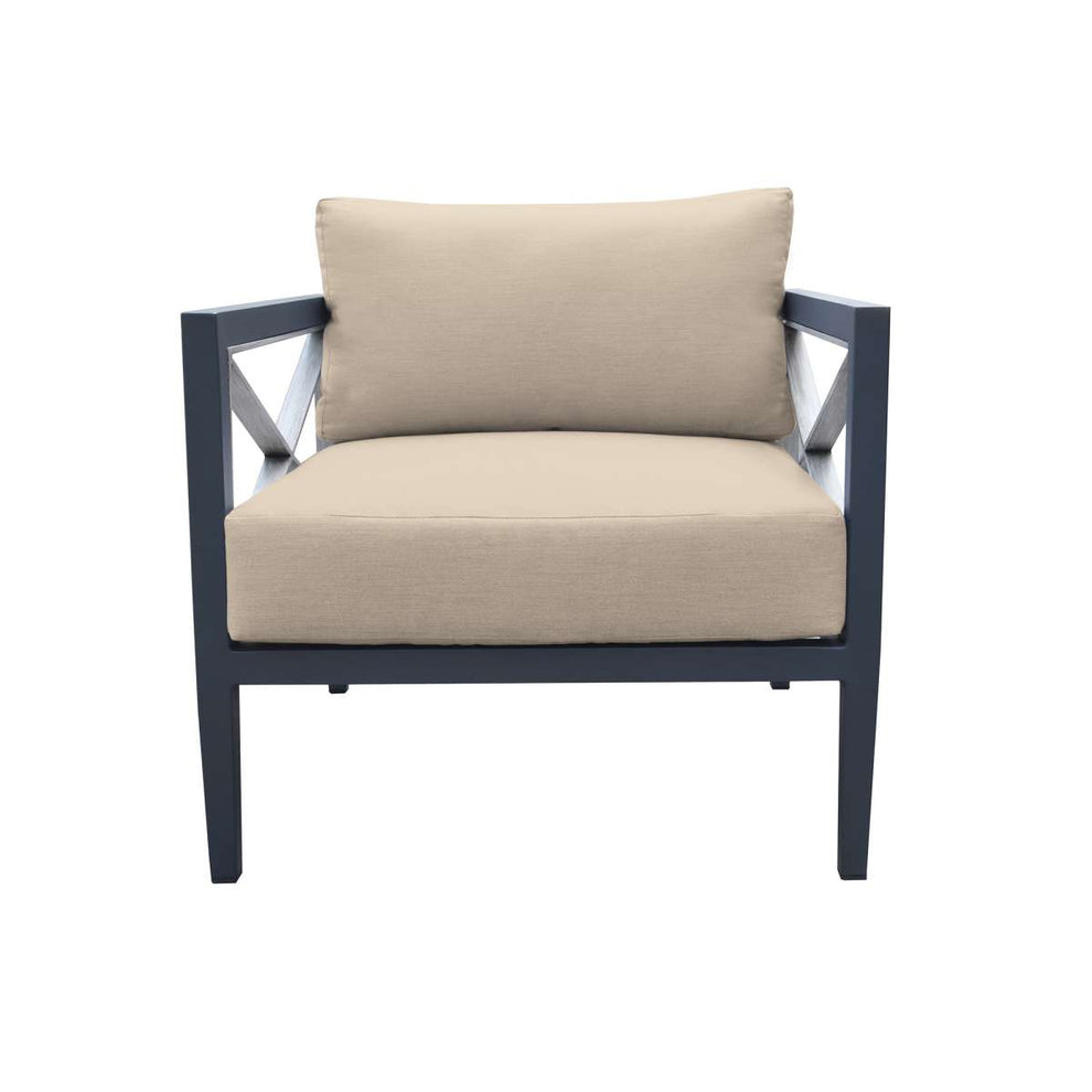 Sonoma Outdoor 4 piece Set in Dark Grey Finish and Charcoal Cushions By Armen Living | Outdoor Sofas, Loveseats & Sectionals |  Modishstore  - 13