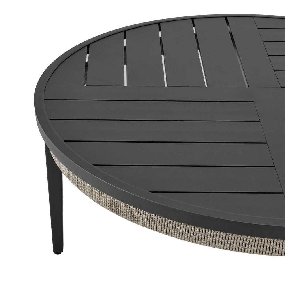 Zella Outdoor Patio 3 Piece Swivel Seating Set in Aluminum with Light Gray Rope and Cushions By Armen Living | Outdoor Chairs | Modishstore - 9