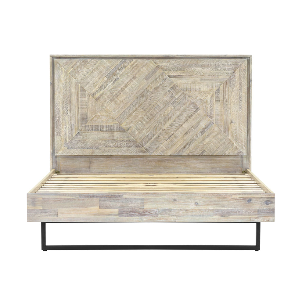 Peridot 3 Piece King Bedroom Set in Natural Acacia Wood By Armen Living | Bedroom Sets | Modishstore - 3