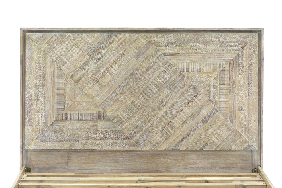 Peridot 3 Piece King Bedroom Set in Natural Acacia Wood By Armen Living | Bedroom Sets | Modishstore - 7