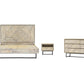 Peridot 4 Piece King Bedroom Set in Natural Acacia Wood By Armen Living | Bedroom Sets | Modishstore - 2