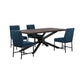 Pirate and Blue Napoli 5 Piece Modern Dining Set By Armen Living | Dining Sets | Modishstore - 2