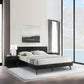 Petra King 3 Piece Wood Bedroom Set in Black Finish By Armen Living | Bedroom Sets | Modishstore