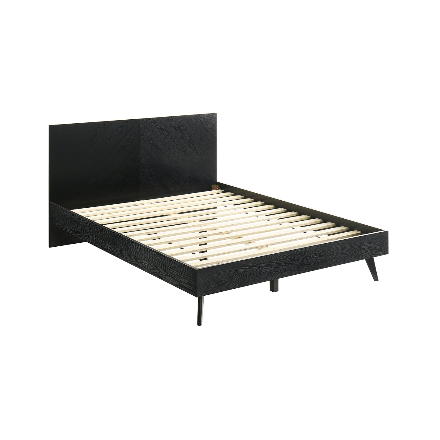 Petra Queen 4 Piece Wood Bedroom Set in Black Finish By Armen Living | Bedroom Sets | Modishstore - 3