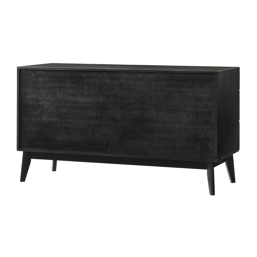 Petra Queen 4 Piece Wood Bedroom Set in Black Finish By Armen Living | Bedroom Sets | Modishstore - 6