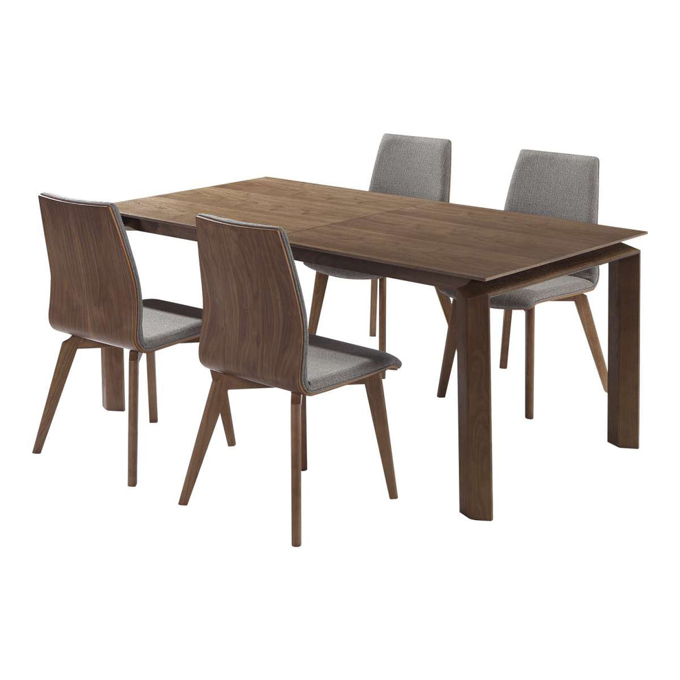 Treviso Mid-Century Walnut Wood 5 Piece Dining Set By Armen Living | Dining Sets | Modishstore - 2
