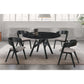 Venus and Jackie 5 Piece Black Marble Round Dining Set By Armen Living | Dining Sets | Modishstore