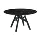 Venus and Jackie 5 Piece Black Marble Round Dining Set By Armen Living | Dining Sets | Modishstore - 5