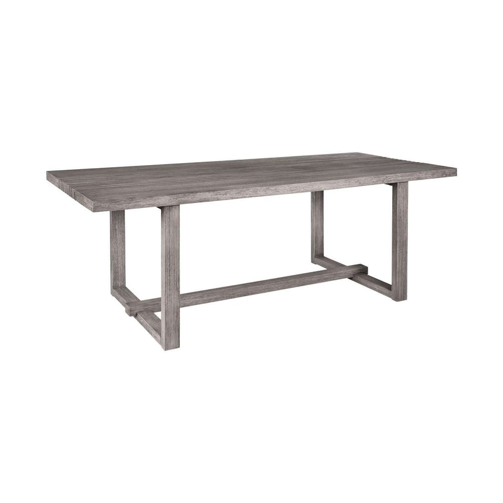 Vivid Outdoor Patio 5 Piece Dining Set in Gray Eucalyptus Wood with Gray Olefin Cushions By Armen Living | Outdoor Dining Sets | Modishstore - 4