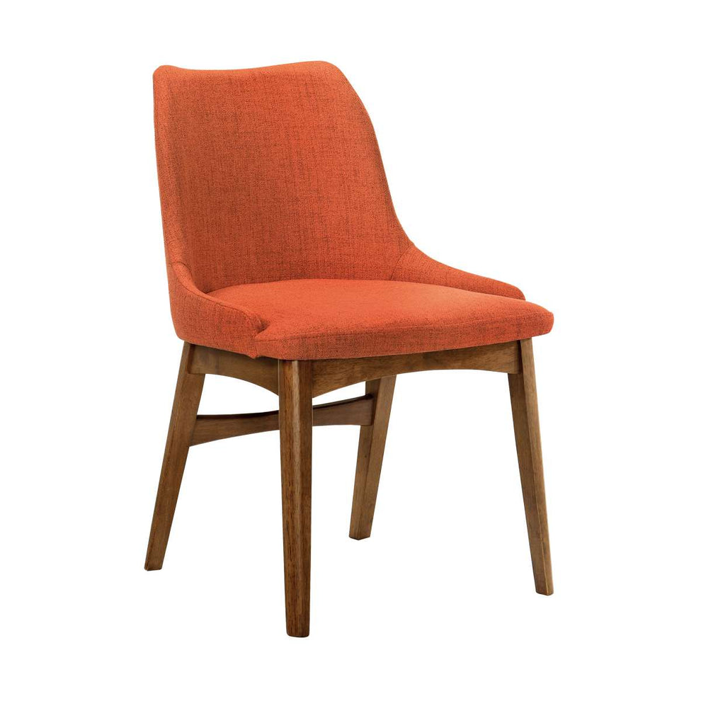 Westmont and Azalea Orange and Walnut 5 Piece Dining Set By Armen Living | Dining Sets | Modishstore - 3