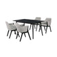 Westmont and Renzo Grey and Black 5 Piece Dining Set By Armen Living | Dining Sets | Modishstore - 2