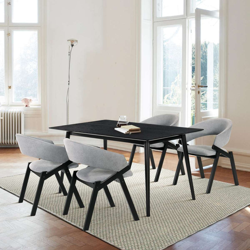 Westmont and Talulah Grey and Black 5 Piece Dining Set By Armen Living | Dining Sets | Modishstore