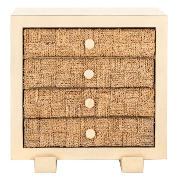 Safavieh Rosario Woven Wood Nightstand | Nightstands | Modishstore - 2