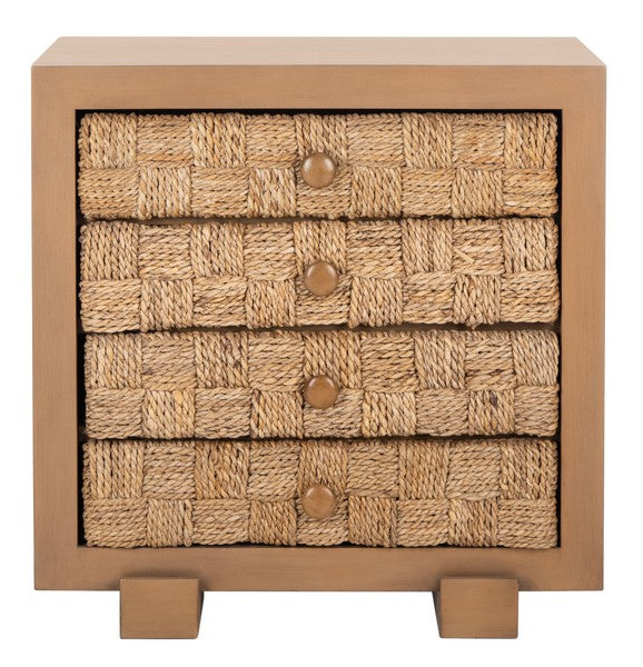 Safavieh Rosario Woven Wood Nightstand | Nightstands | Modishstore - 7