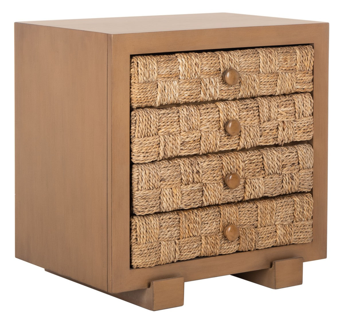 Safavieh Rosario Woven Wood Nightstand | Nightstands | Modishstore - 10