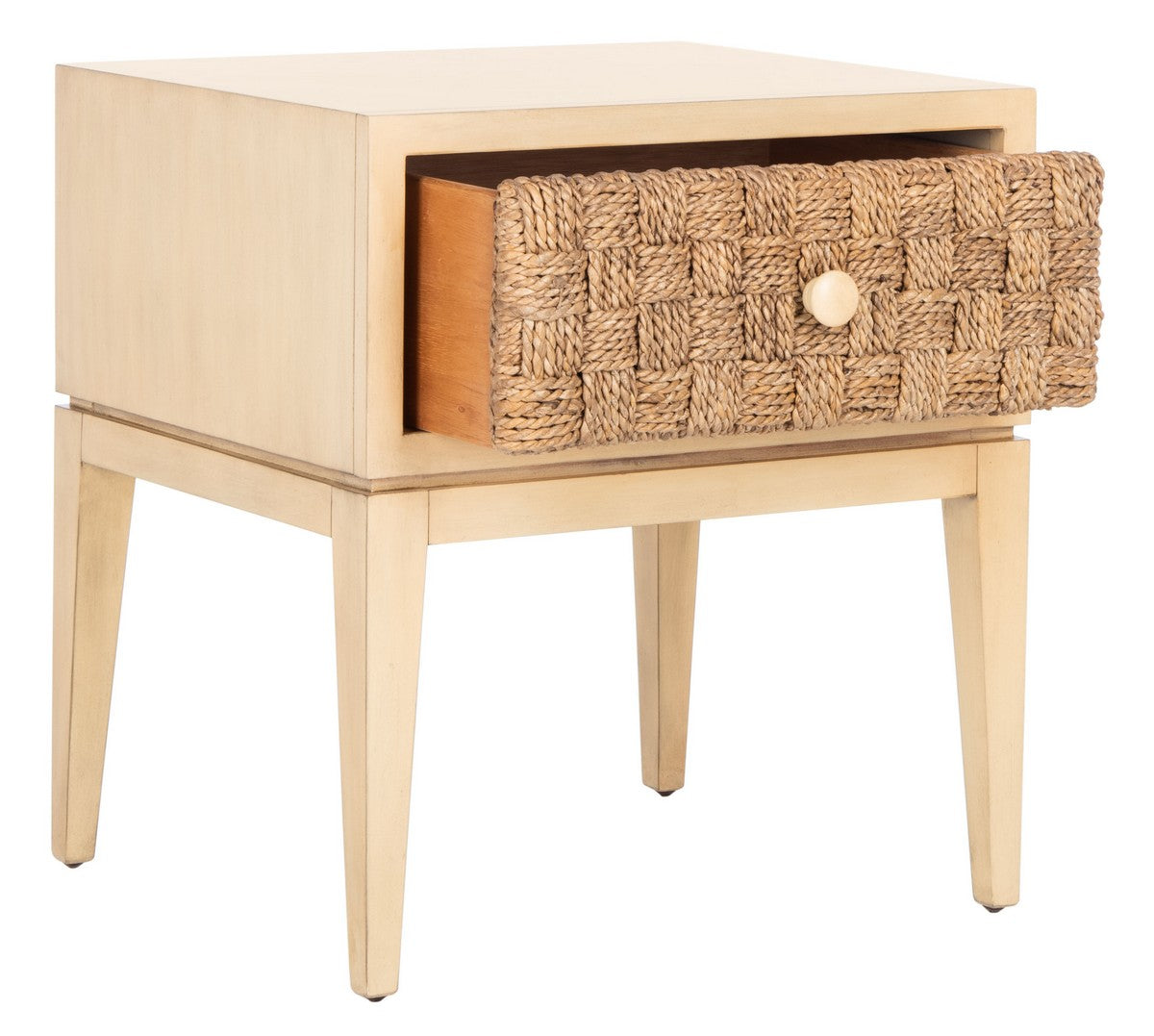 Safavieh Armand Woven Wood Nightstand | Nightstands | Modishstore - 4