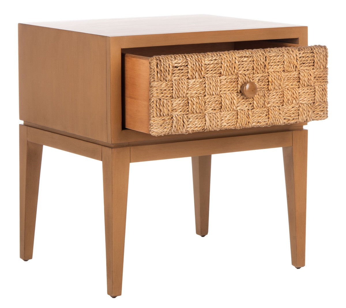Safavieh Armand Woven Wood Nightstand | Nightstands | Modishstore - 10