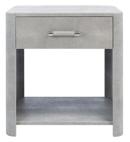 Safavieh Sawyer Faux Shagreen Nightstan | Nightstands | Modishstore - 2