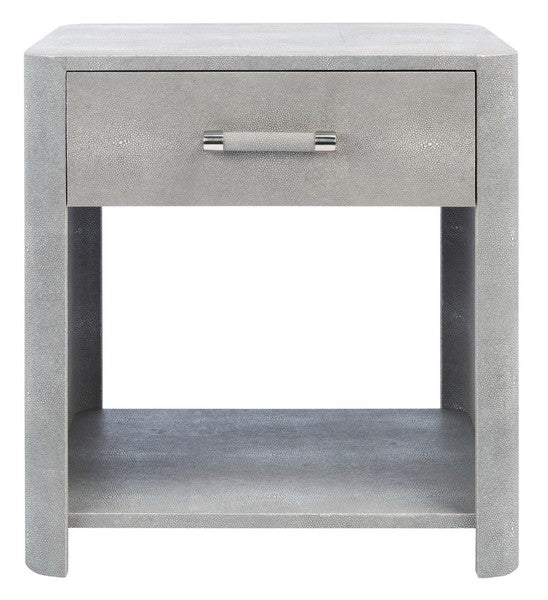Safavieh Sawyer Faux Shagreen Nightstan | Nightstands | Modishstore - 2