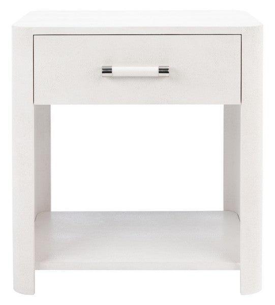 Safavieh Sawyer Faux Shagreen Nightstan | Nightstands | Modishstore - 7