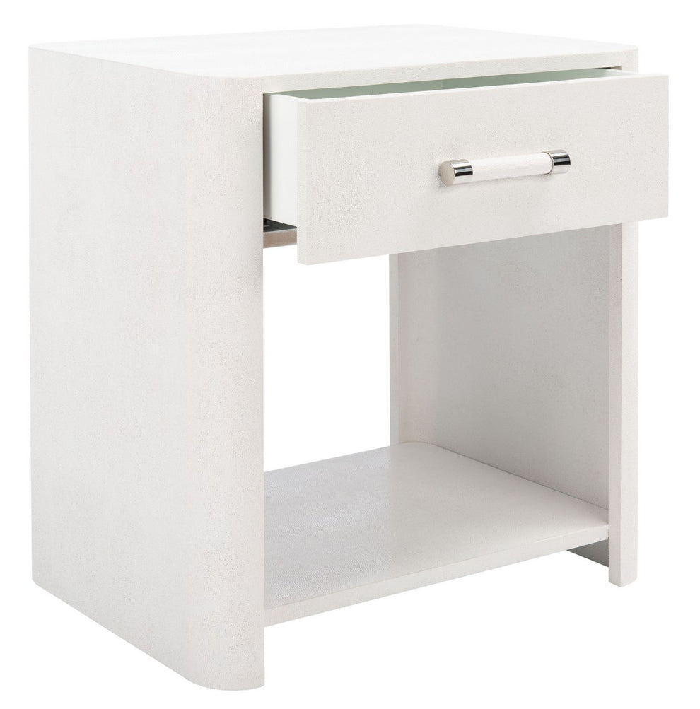 Safavieh Sawyer Faux Shagreen Nightstan | Nightstands | Modishstore - 8