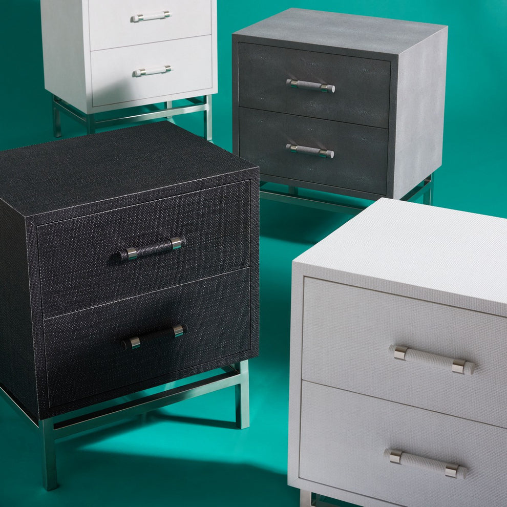 Safavieh Ranger Faux Shagreen Nightstan | Nightstands | Modishstore - 15