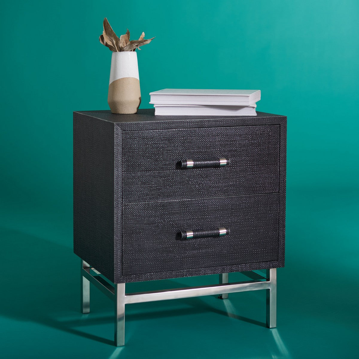 Safavieh Ranger Faux Shagreen Nightstan | Nightstands | Modishstore - 11