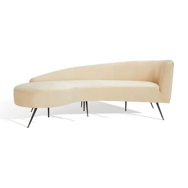 Safavieh Evangeline Parisian Sofa - Sand | Sofas | Modishstore - 2