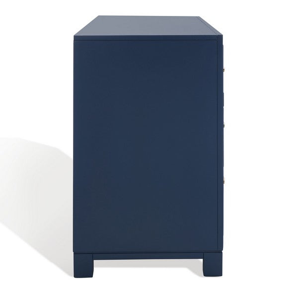 Safavieh Raina 6 Drawer Dresser - Lapis Blue | Dressers | Modishstore - 5