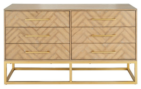 Safavieh Estelle Dresser - Rustic Oak | Dressers | Modishstore - 2