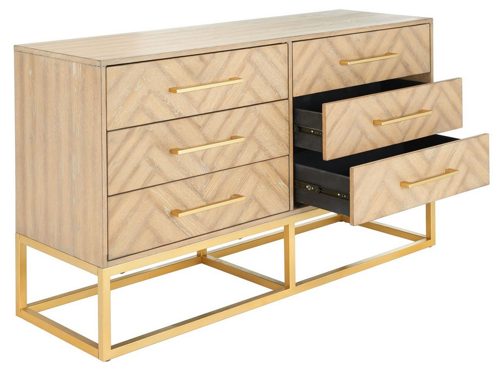 Safavieh Estelle Dresser - Rustic Oak | Dressers | Modishstore - 3