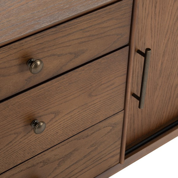 Safavieh Tomas Mid-Century Media Stand - Medium Oak | Accent Tables | Modishstore - 4