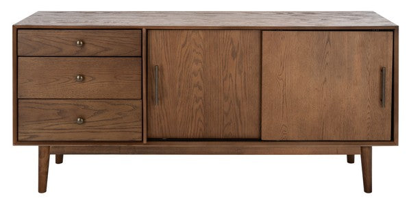 Safavieh Tomas Mid-Century Media Stand - Medium Oak | Accent Tables | Modishstore - 2