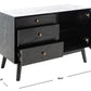 Safavieh Elissa Mid-Century Sm Media - Black | Cabinets | Modishstore - 3