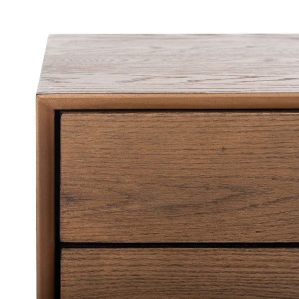 Safavieh Elissa Mid-Century Sm Media - Medium Oak | Cabinets | Modishstore - 4