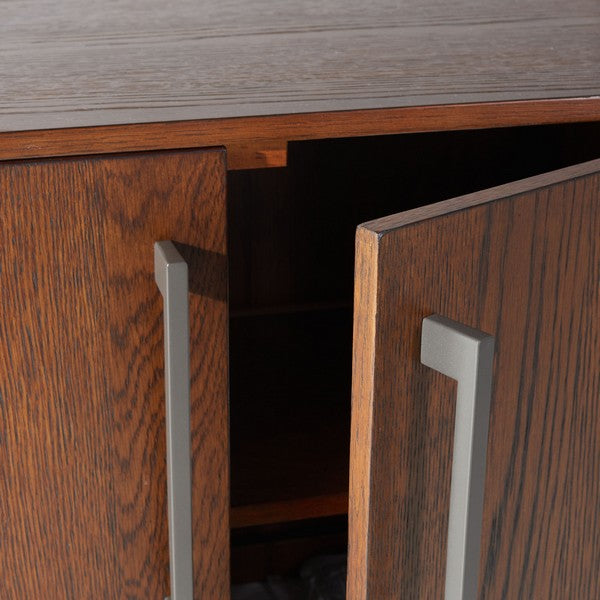Safavieh Mallory 4 Door Media Stand - Dark Brown | Accent Tables | Modishstore - 4