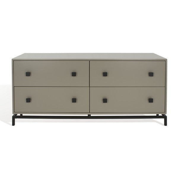 Safavieh Claudette 4 Drawer Dresser - Taupe | Dressers | Modishstore - 2