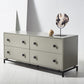 Safavieh Claudette 4 Drawer Dresser - Taupe | Dressers | Modishstore