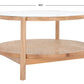 Safavieh Karyna Rattan & Glass Table - Clear | Coffee Tables | Modishstore - 3