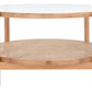 Safavieh Karyna Rattan & Glass Table - Clear | Coffee Tables | Modishstore - 2