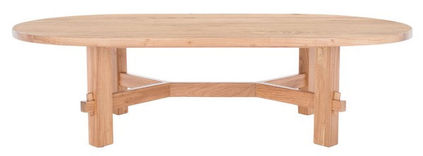 Safavieh Tabytha Elm Wood Coffee Table - Natural | Coffee Tables | Modishstore - 2