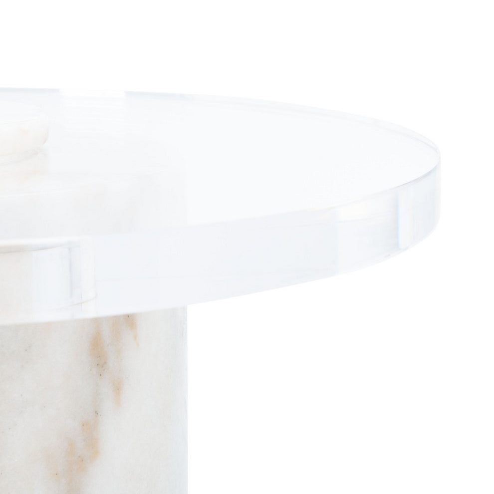Safavieh Catarina Marble Drink Table | Accent Tables | Modishstore - 3