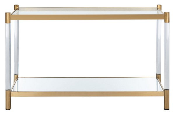 Safavieh Shayla Acrylic Console Table - Brass | Console Tables | Modishstore - 2