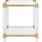 Safavieh Isabelle Acrylic Accent Table - Brass | Accent Tables | Modishstore - 2