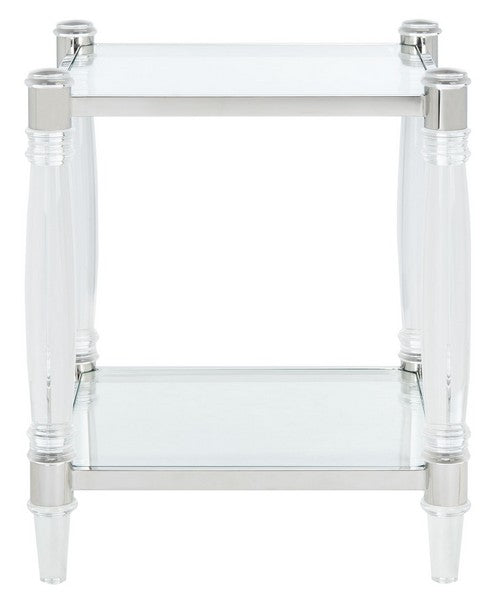 Safavieh Isabelle Acrylic Accent Table - Silver | Accent Tables | Modishstore - 2