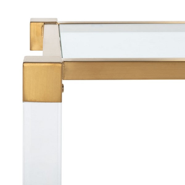 Safavieh Angie Acyrlic Console Table - Brass | Console Tables | Modishstore - 5